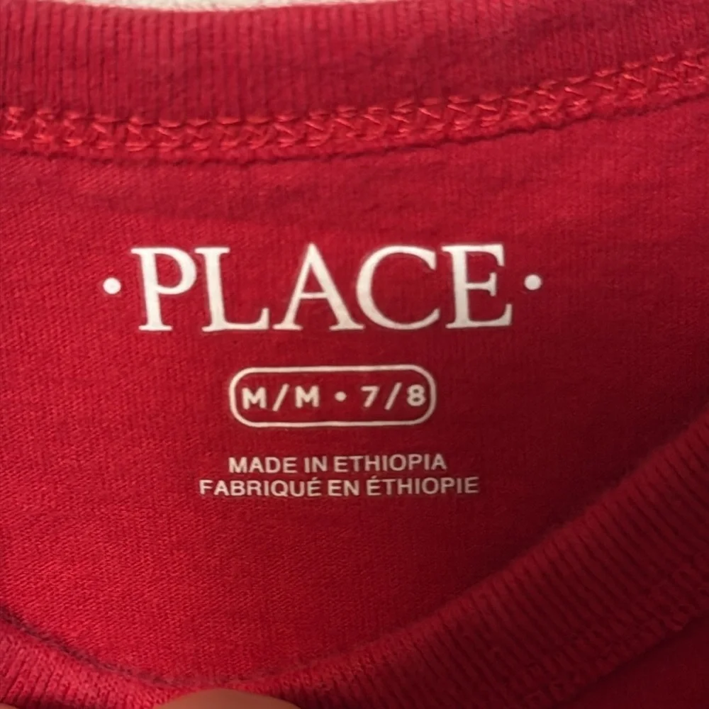 The Children's Place Red Graphic Kids Shirt Size M (7-8)
